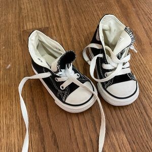 Baby Size 4 black converse